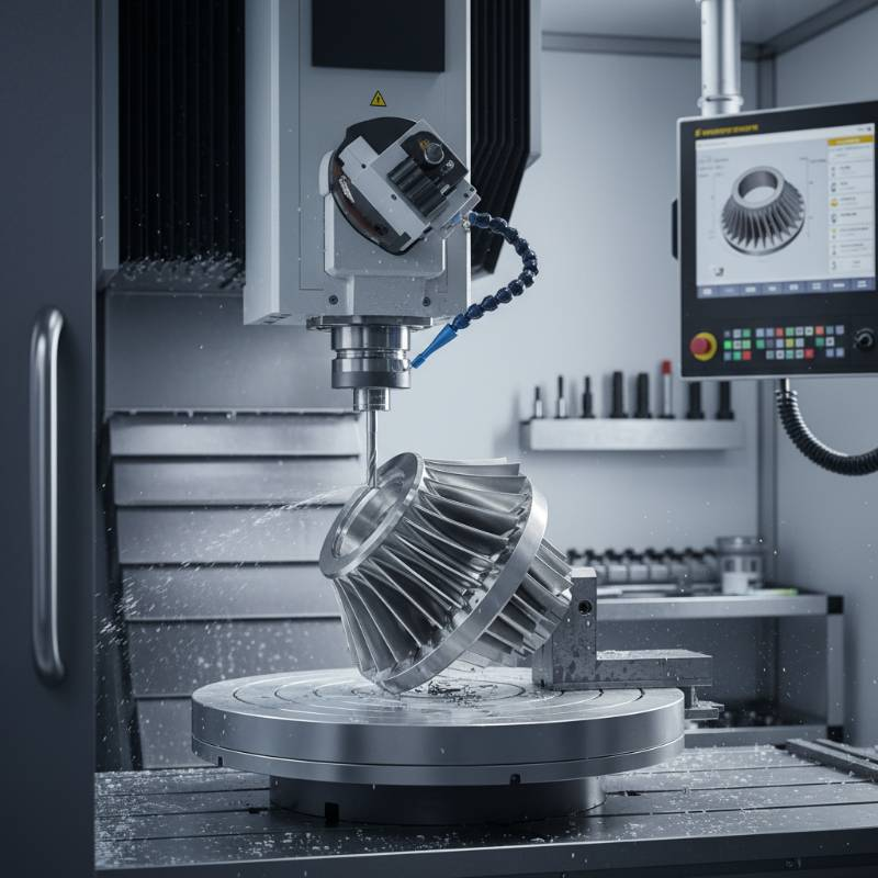 5-axis CNC machining aerospace part