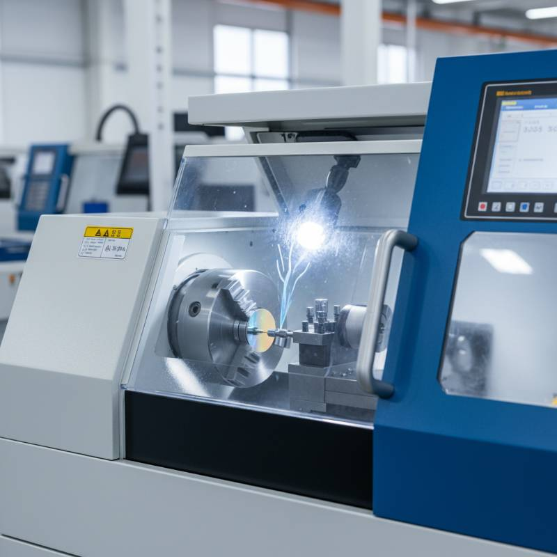Precision CNC lathe turning small semiconductor part