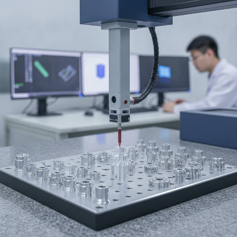 CMM inspection of small parts