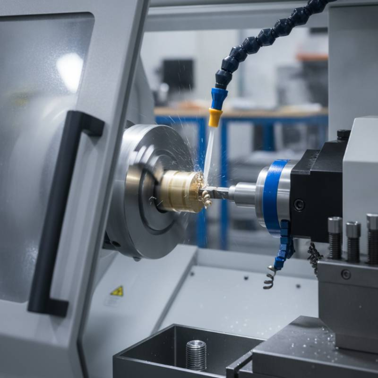 Swiss CNC lathe machining small part