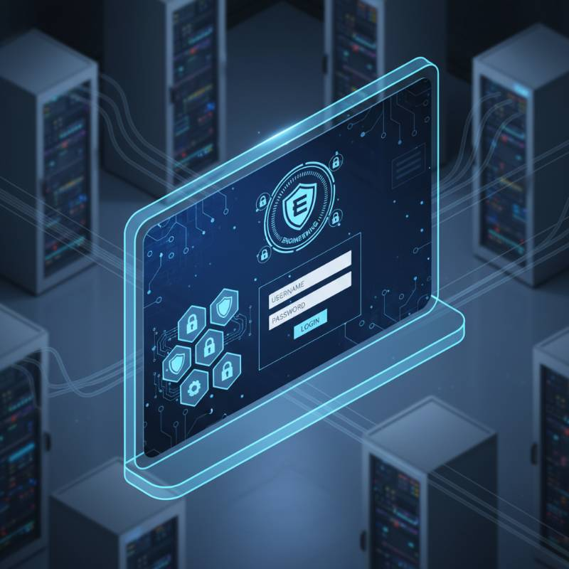 A secure login screen for a technical engineering file portal with encryption icons