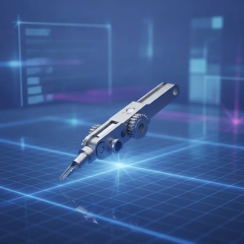 3D CAD simulation of a complex micro-milled surgical instrument