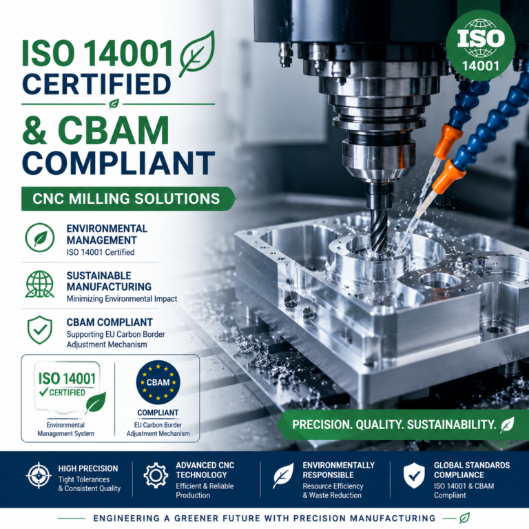 ISO 14001 Certified & CBAM Compliant CNC Milling