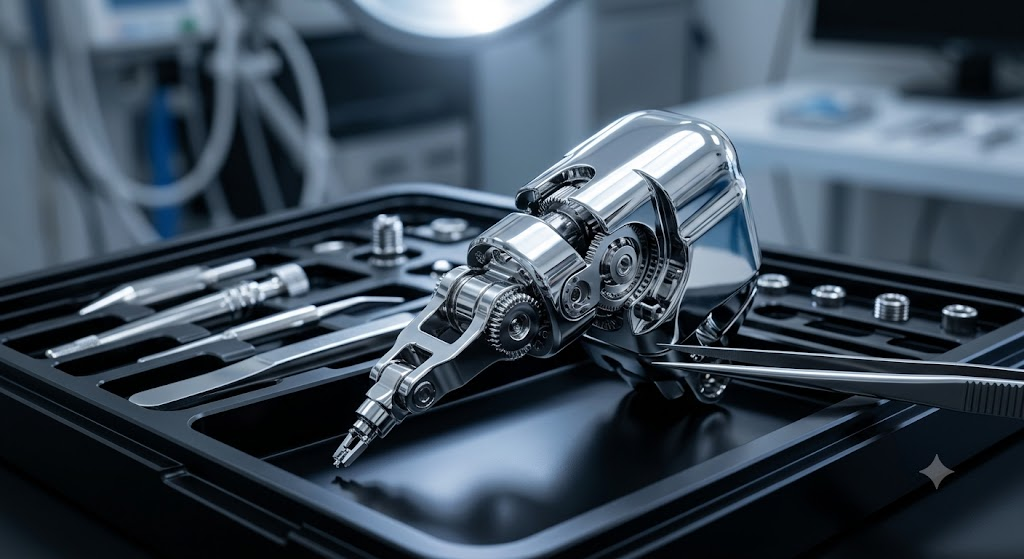 Micro-machined surgical robotic components with high polish finish