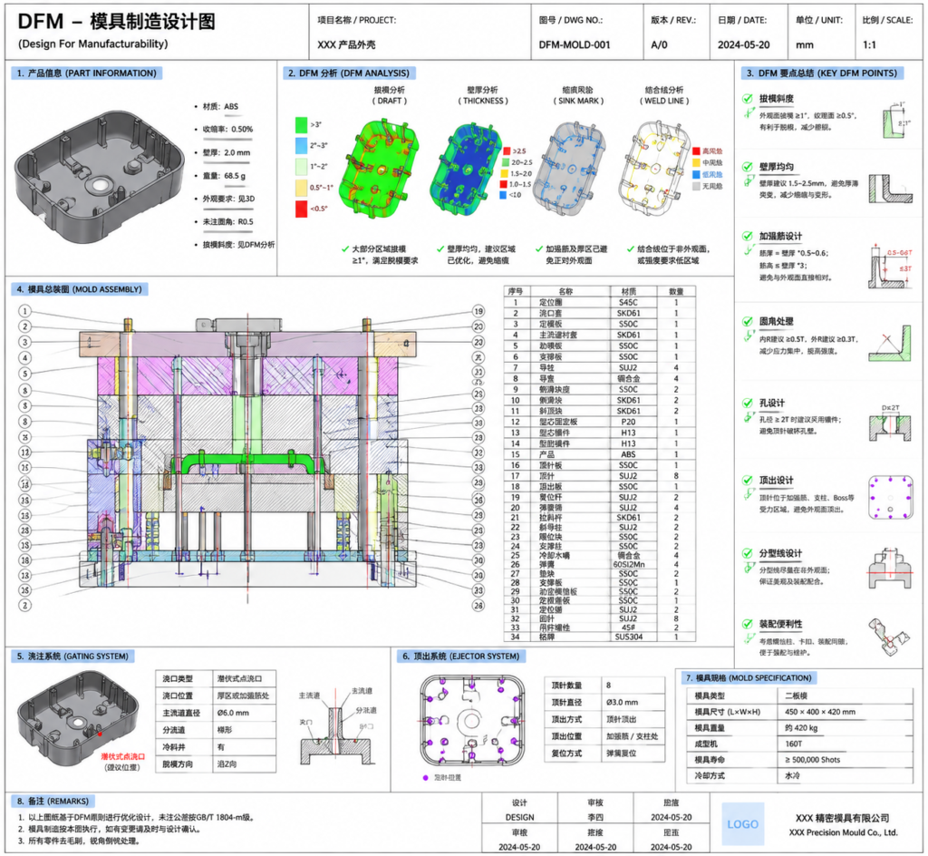 Advanced DFM in Mold Making