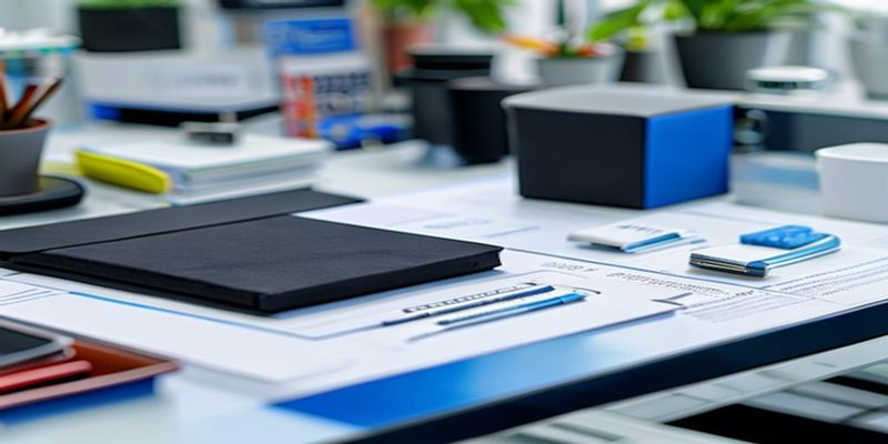 A comparison photo showing a black PEEK part, a white POM part, and a blue ABS part on a cleanroom workbench.