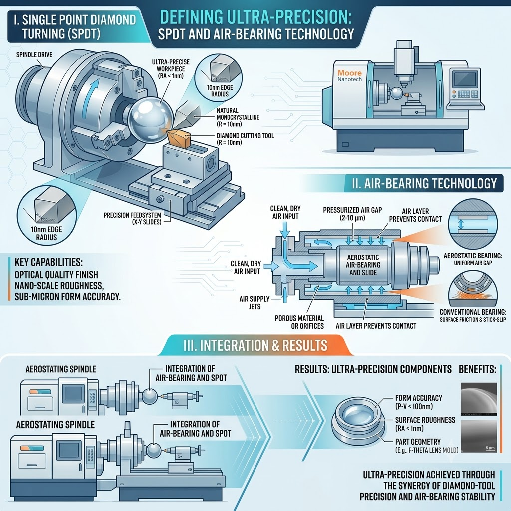 Defining Ultra-Precision: SPDT and Air-Bearing Technology