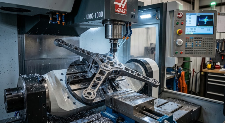 CNC machining magnesium drone part