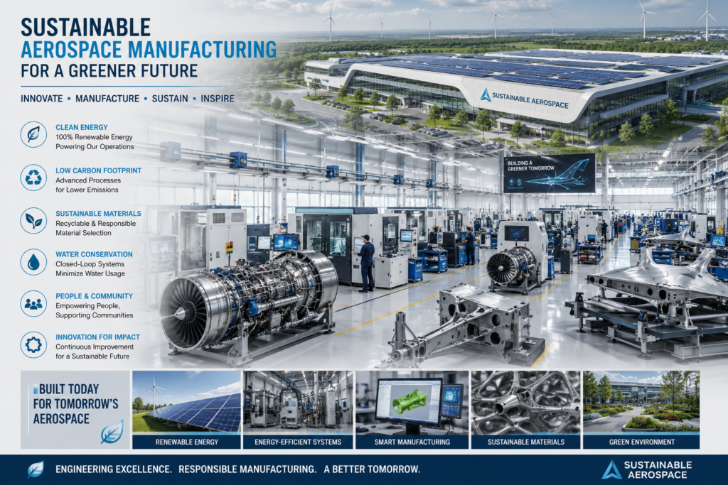Sustainable aerospace manufacturing facility