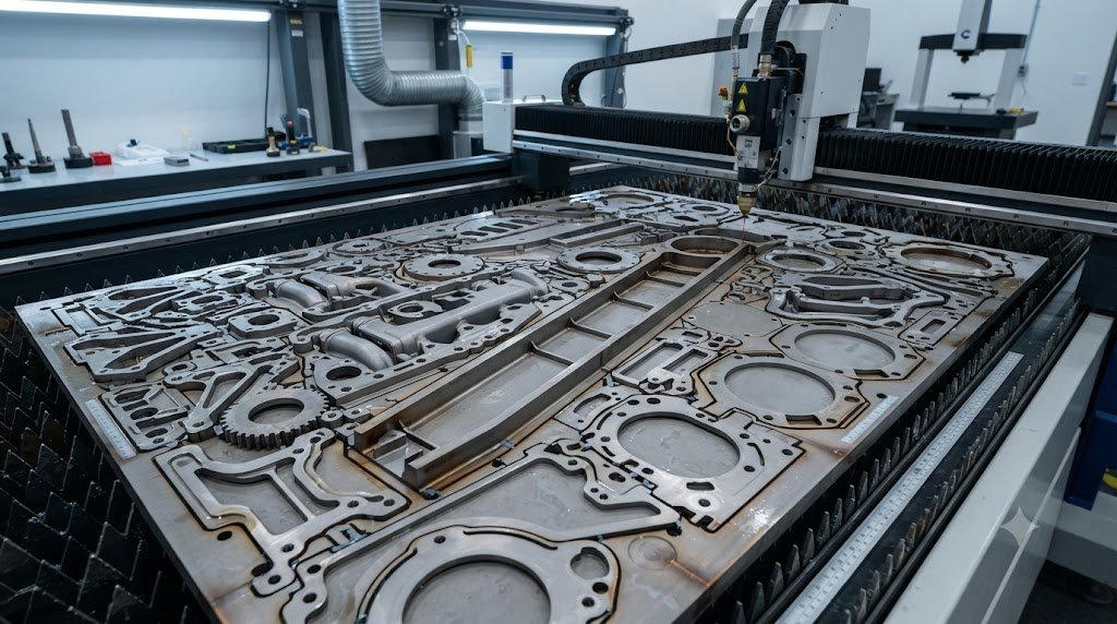  Nesting of aerospace parts on Inconel plate