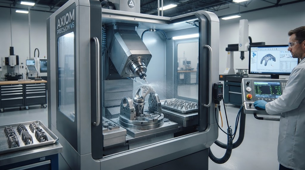 5-axis CNC machine medical parts