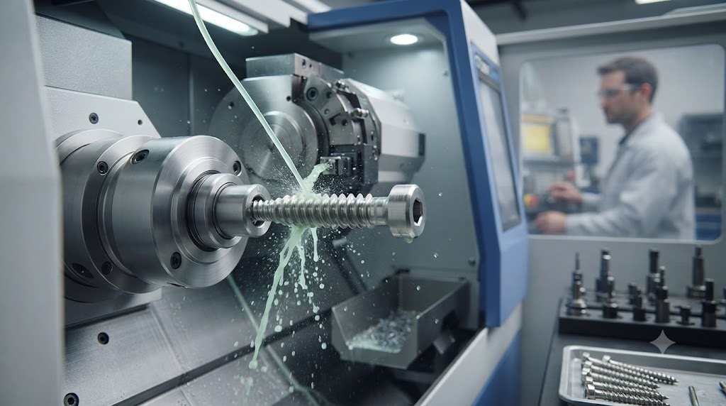CNC lathe machining medical stainless steel