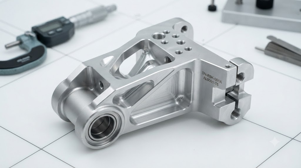 CNC machined aluminum 6061 robotics part