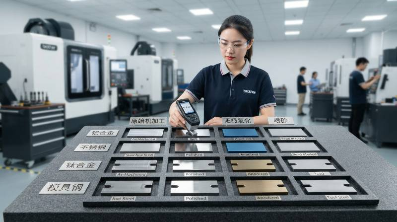 Material Machinability and Surface Finish Ra Economics Matrix comparing metals and post-processing treatments