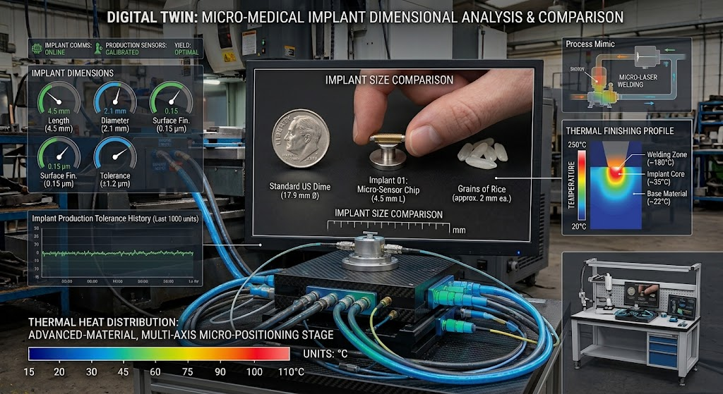 Micro-medical implant scale comparison