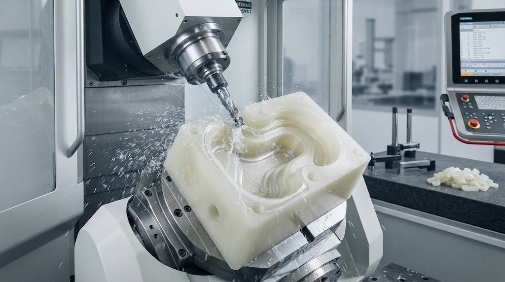 5-axis CNC machining plastic